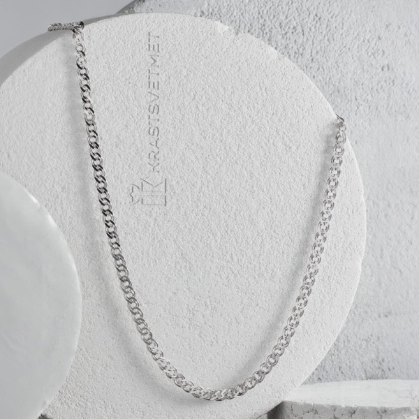 Цепь из серебра 925, плетение «Нонна»